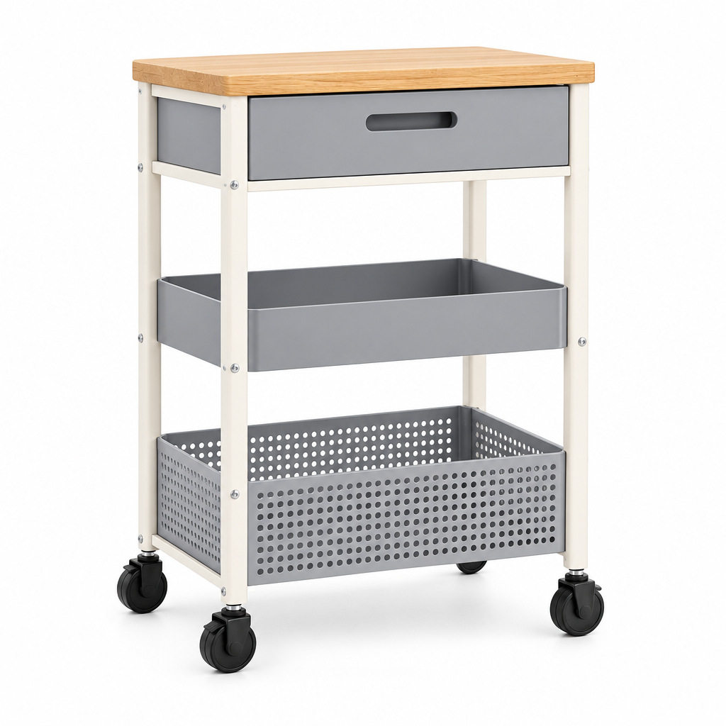 Ambriven™ Colorblock Kitchen Storage Cart
