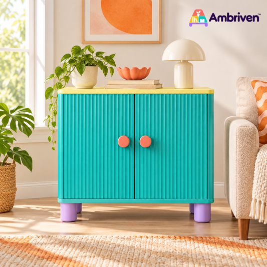 Ambriven™ Fluted Two-Door Accent Cabinet
