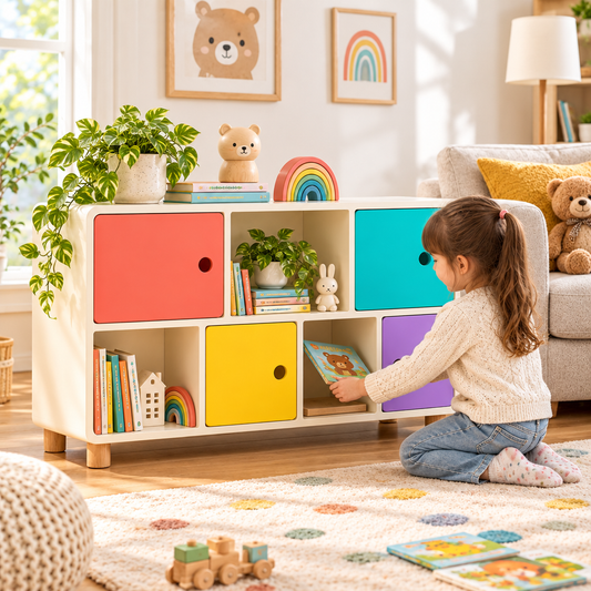 Ambriven™ Colorblock Cubby Storage Cabinet